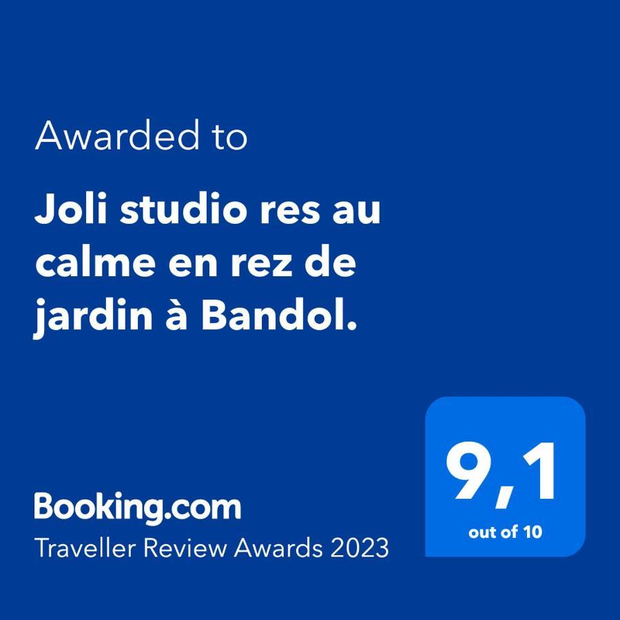 Joli Studio Res Au Calme En Rez De Jardin A Bandol. מראה חיצוני תמונה